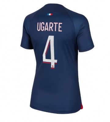 Paris Saint-Germain Manuel Ugarte #4 Hjemmebanetrøje Dame 2023-24 Kort ærmer